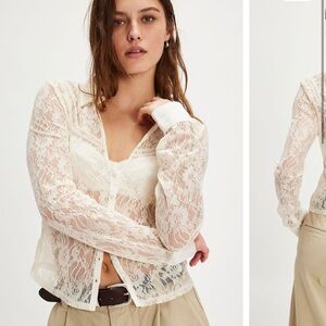 Alchemy lace top free people women’s size medium